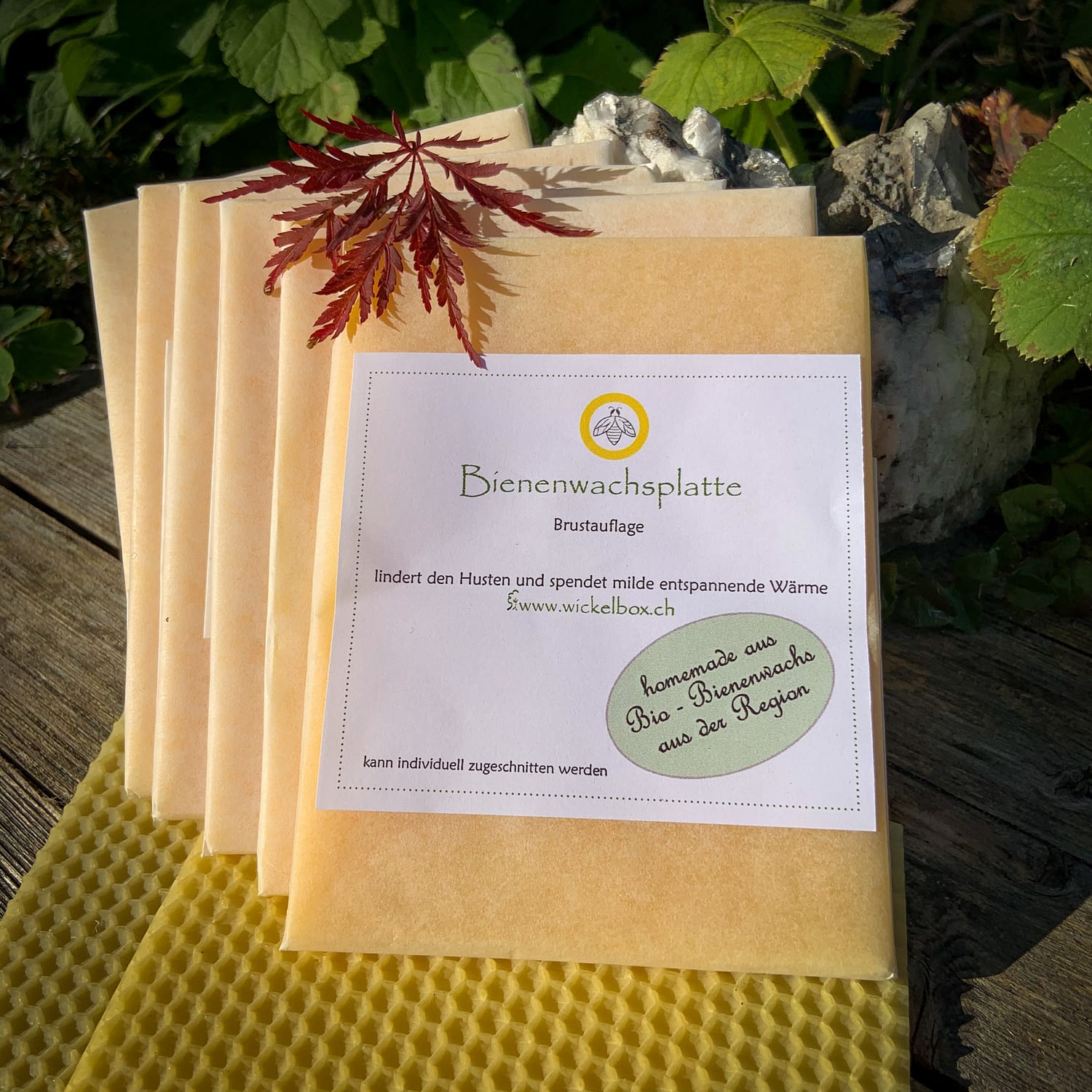 Bienenwachsplatte für Wickel
